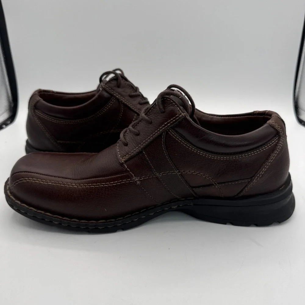 Dockers Men's Brown Casual Or Dress‎ Leather Shoes Sz 9.5 W Fall Everyday Wear